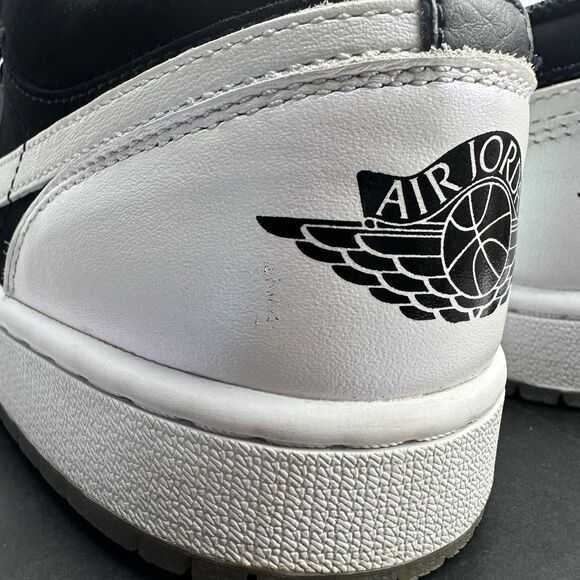 NIKE AIR JORDAN 1 RETRO LOW SE I DIAMOND SHORTS PANDA WHITE BLACK DH6931-001 - Picture 5 of 16